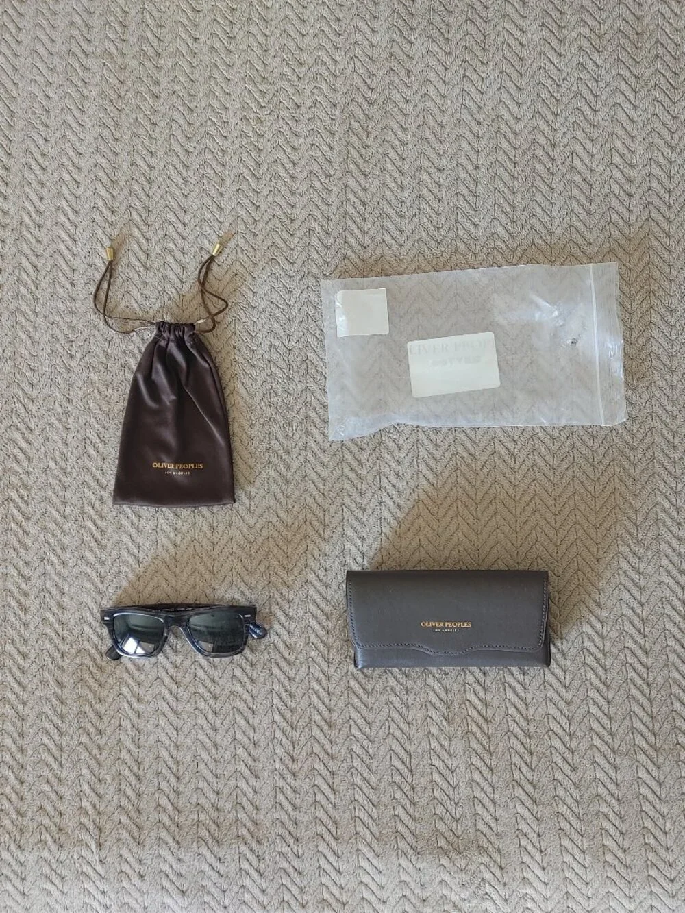 Oliver Peoples Sunglasses - Oliver Sun OV5393SU 1688R5 Navy Smoke Wayfarer Frame